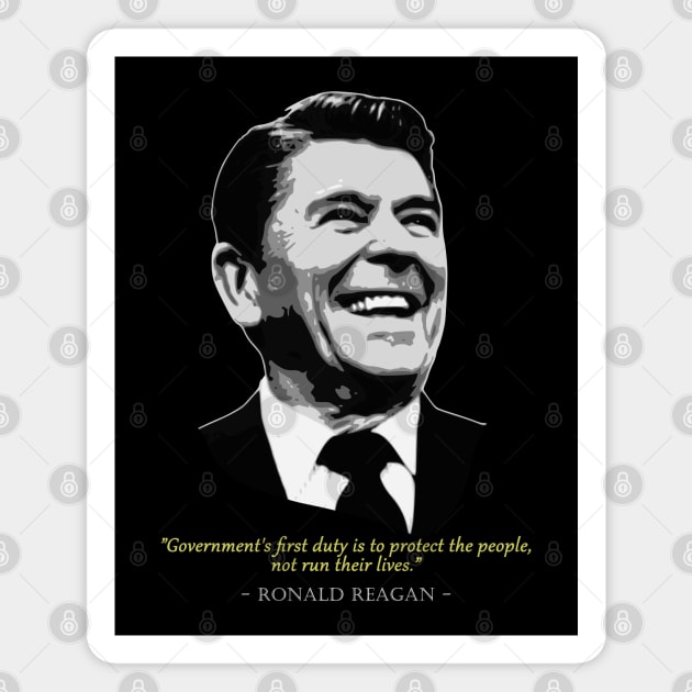 Ronald Reagan Quote Magnet by Nerd_art